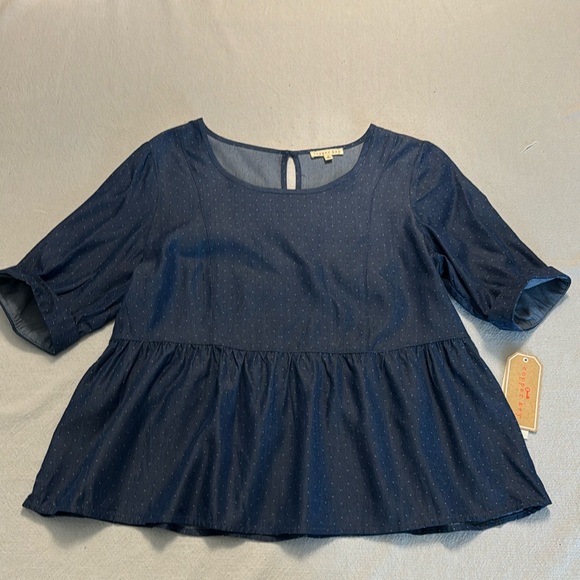 NWT Copper Key Polka Dot Top - Picture 3 of 5